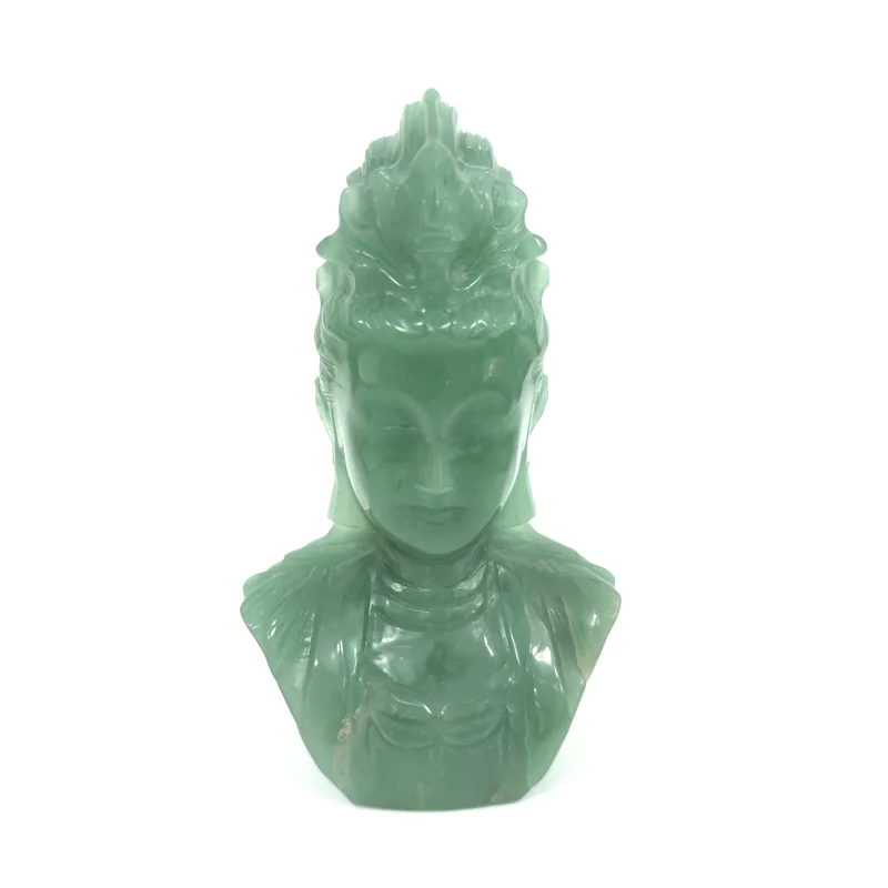 Natūralūs Kristalai Gydymo Dovana Akmuo Kristalas Green Aventurine Buda Raižyti Budos Statulos Galva Namų Dekoro