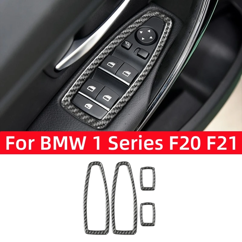 Anglies Pluošto BMW F20 F21 F30 F34 Automobilio Salono Reikmenys, Auto Windows Jungiklio Mygtuką Skydelio Apdaila Rėmo Apdaila Lipdukai