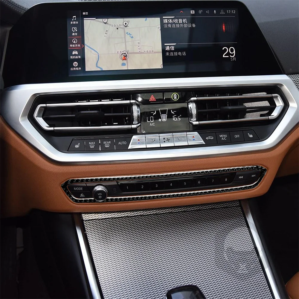 Anglies Pluošto CD Key Frame Dekoratyviniai Lipdukai BMW G20 Auto Priedai