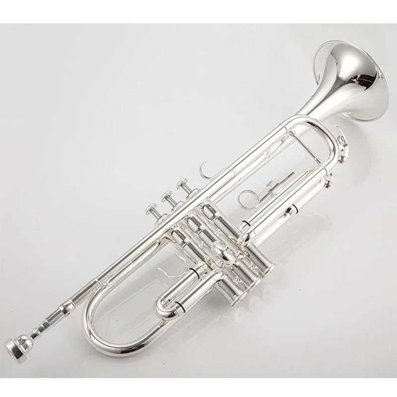 6335 Bb Trimitas sidabro padengtą muzikos instrumentas Naujas Trimitas kandiklį profesinės klasės