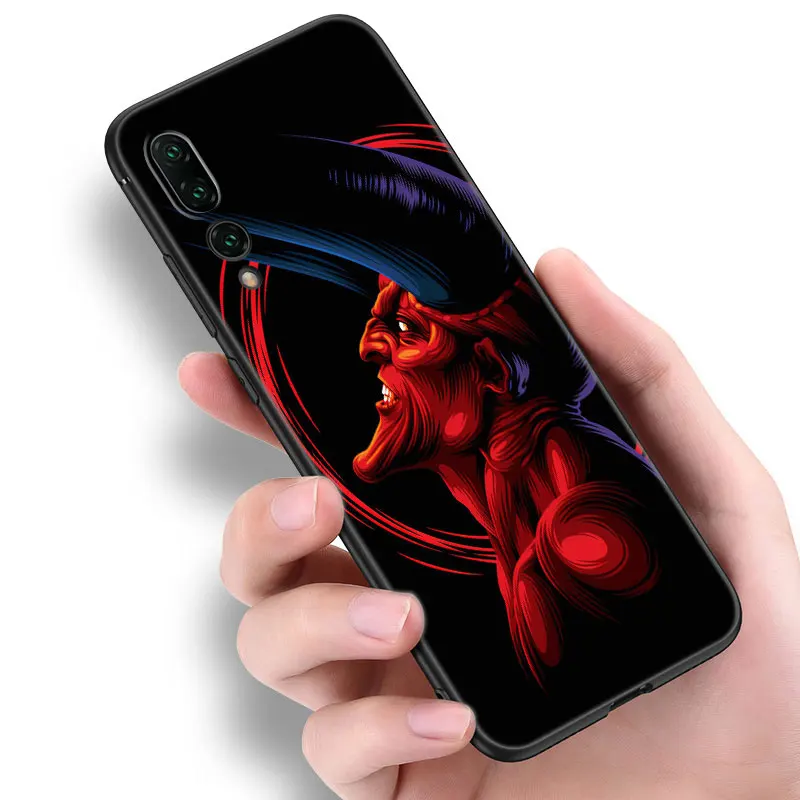 Velnias, Šėtonas Meno Telefoną Atveju Huawei P20 30 P40 P50 P Smart Z S Pro P8 P9 P10 Lite 5G E 2017 2018 2019 2020 2021 Juodo Dangtelio