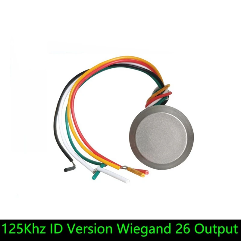 RFID Kortelių Skaitytuvas Mažas Mini Metalo Prieigos Kontrolės IP65 Vandeniui Mini 125Khz ID Prieigos Kontrolės Kortelės Skaitytuvas Su WG26