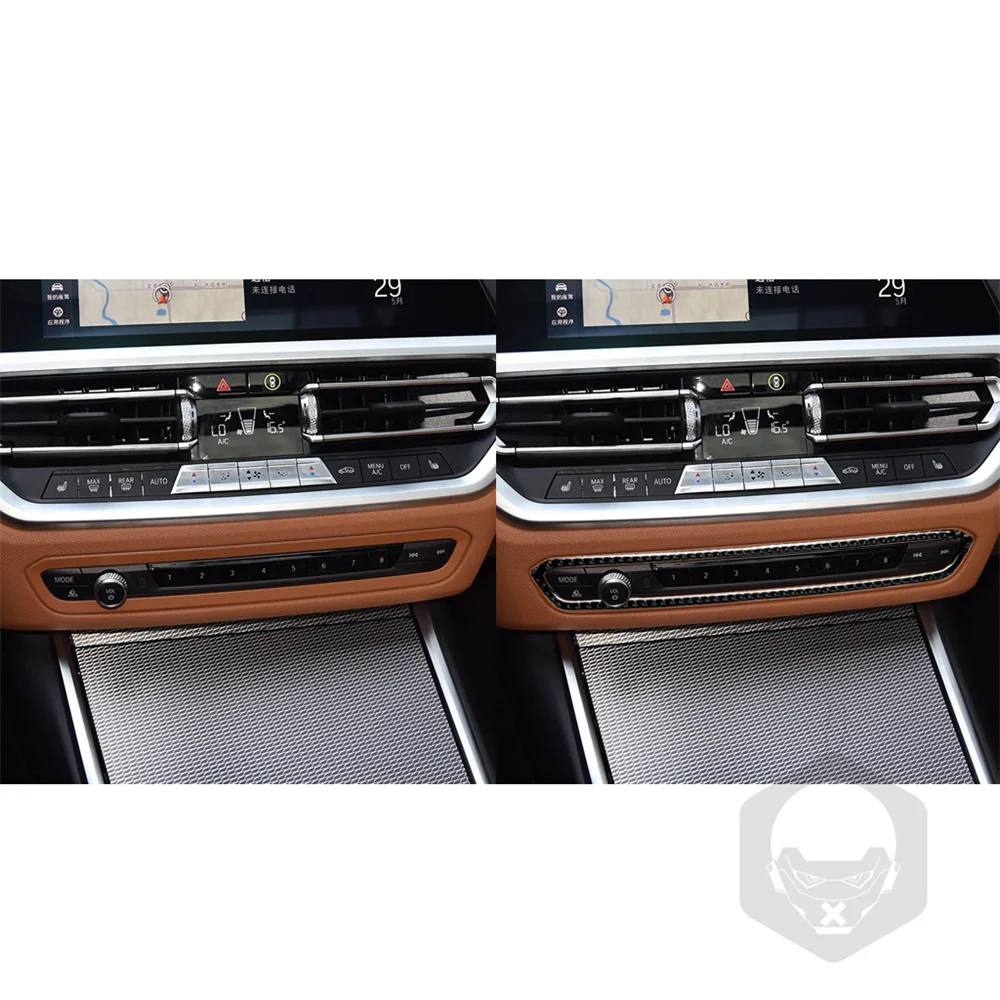 Anglies Pluošto CD Key Frame Dekoratyviniai Lipdukai BMW G20 Auto Priedai