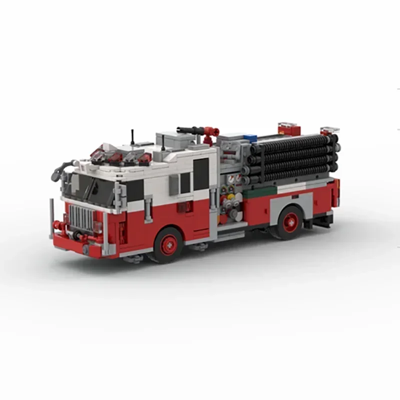 Automobilio Modelį Ss Statybinės Plytos niujorko ugniagesių Variklio 34 Technologijų Modulinių Blokų Dovanos Kalėdų Žaislai 
