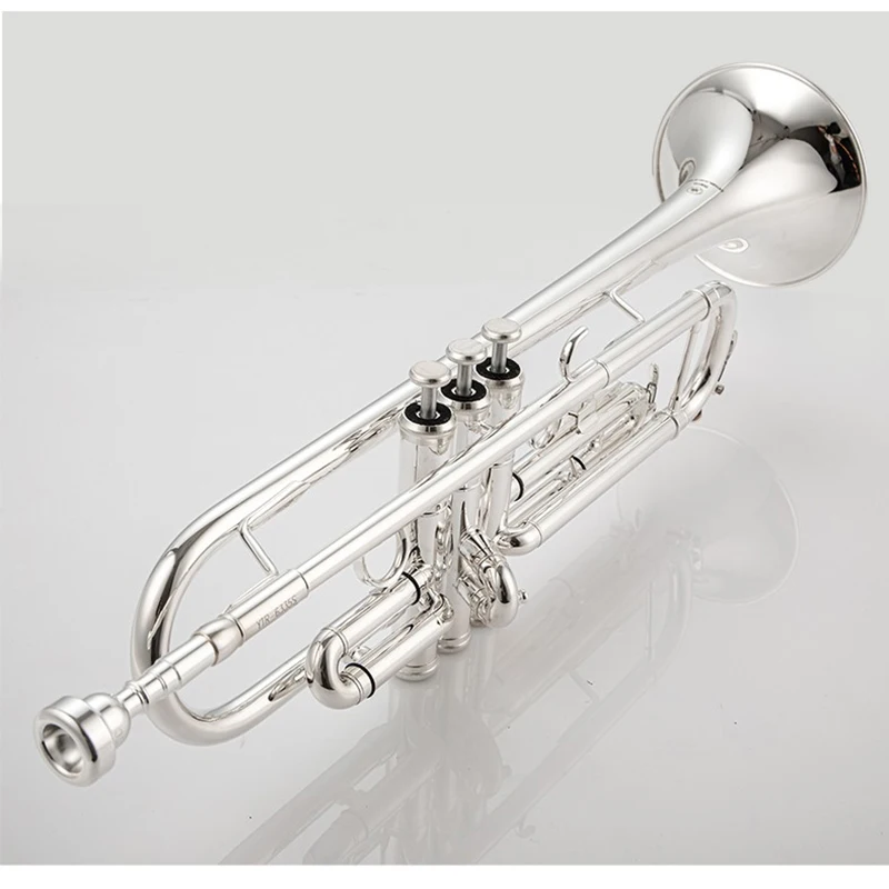 6335 Bb Trimitas sidabro padengtą muzikos instrumentas Naujas Trimitas kandiklį profesinės klasės