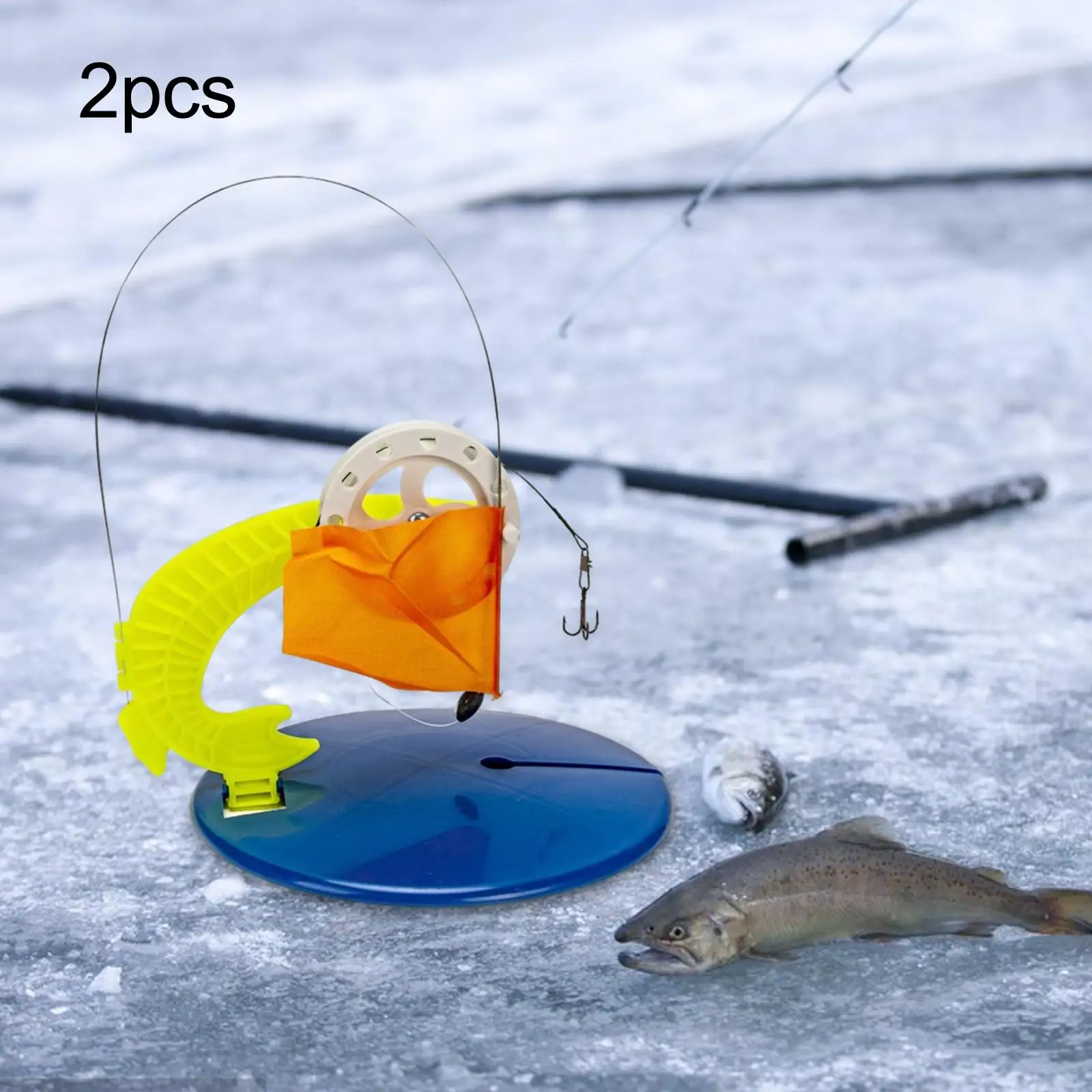 2x Ledo Žvejybos Patarimas iki Ledo Žvejybos Vėliavas, Žvejybos įrankiai Žiemos Žvejybos