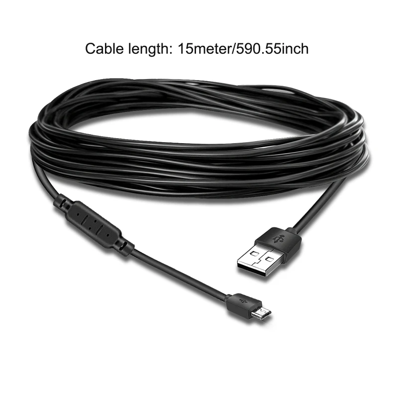 Long Reach USB Male Micro USB male Kabelio VAIZDO /telefonai / Tabletės