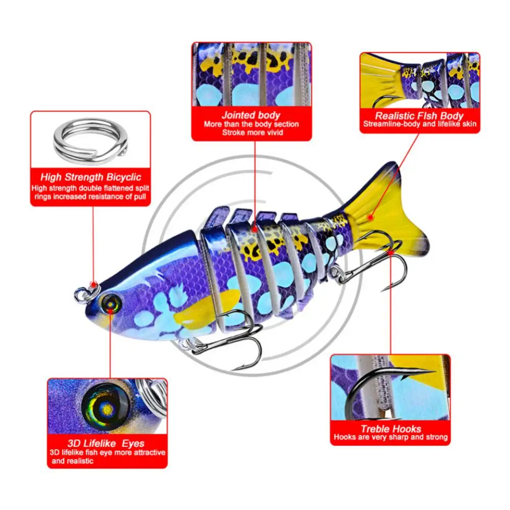 1~10VNT Multi Sujungta Swimbait рибалка снасти летняя рыбалка вольфрамовые морммышки rinkinys iscas artificiais fising accesorios